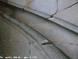 Catedral Nueva. Escalera de Mallorca. Pasamanos y marca de cantero