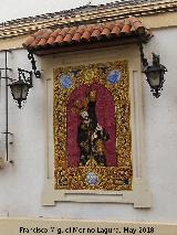 Hornacina de azulejos de Jesús del Calvario. 