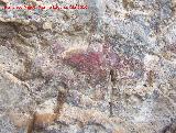Pinturas rupestres de la Cueva de los Herreros Grupo XII. Resto de figura