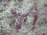 Pinturas rupestres de la Cueva de los Herreros Grupo XI. Cnido superior del grupo principal