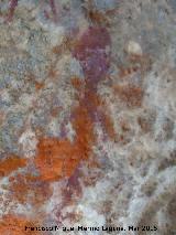 Pinturas rupestres de la Cueva de los Herreros Grupo XI. Antropomorfo derecho