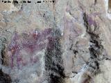 Pinturas rupestres de la Cueva de los Herreros Grupo XI. Cnidos inferiores derechos