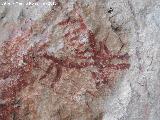 Pinturas rupestres de la Cueva de los Herreros Grupo IX. Ciervo