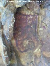 Pinturas rupestres de la Cueva de los Herreros Grupo V. Rostro?