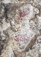 Pinturas rupestres de la Cueva de los Herreros Grupo IV. Restos de pintura