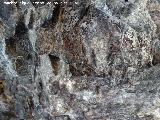 Pinturas rupestres de la Cueva de los Herreros Grupo IV. Restos de pinturas