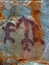 Pinturas rupestres del Puntal. Antropomorfos