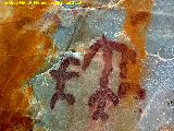 Pinturas rupestres del Puntal. Antropomorfos