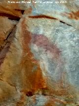 Pinturas rupestres del Puntal. Pintura mas a la derecha del grupo I
