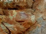 Pinturas rupestres del Puntal. Arco mas a la izquierda del grupo I
