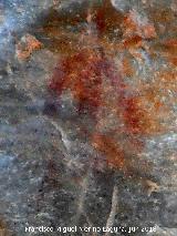 Pinturas rupestres del Puntal. Antropomorfo central del grupo II