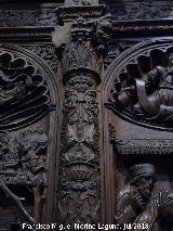 Catedral de Jaén. Coro. Nacimiento de Jesús. Columna derecha
