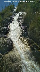 Poblado prehistrico de Alicn. Canal de agua que baja al poblado