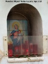 Estacin de la Virgen del Rosario. Hornacina y azulejos