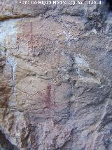 Pinturas rupestres del Abrigo del Rajn. 