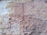 Pinturas rupestres del Abrigo del Rajn. Cruz superior
