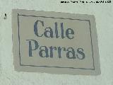 Calle Parras. Placa