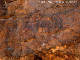 Pinturas rupestres de la Cueva del Engarbo I. Grupo II. Panel VIII. 