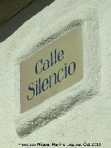 Calle Silencio. Placa