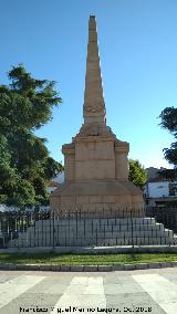 Obelisco de la Batalla de las Navas. 