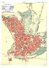 Historia de Jan. Urbanismo. Mapa de principios del siglo XX