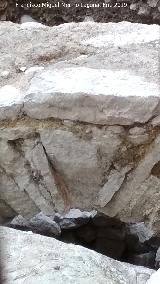 Excavacin arqueolgica de Simago. Clave del arco