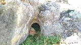 Cueva artificial de la Pea I. Entrada desde el exterior