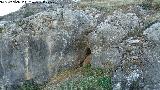 Cueva artificial de la Pea I. Entrada