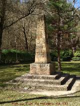 Parque Natural del Monasterio de Piedra. Monumento a Muntadas Jornet. 