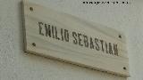 Calle Emilio Sebastin. Placa