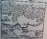 Ciudad iberorromana de Isturgi. Dibujo de Ximena Jurado siglo XVII