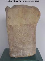 Ciudad iberorromana de Isturgi. Ara siglo I-II d.C. Museo Arqueológico Profesor Sotomayor - Andújar