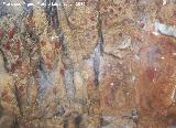 Pinturas rupestres de la Cueva de los Soles Abside II. Puntos