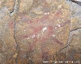Pinturas rupestres de la Cueva de los Soles Abside II. Sol