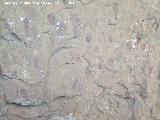 Pinturas rupestres de la Cueva de los Soles Abside III. Puntos