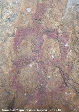 Pinturas rupestres de la Cueva de los Soles Abside III. Figura