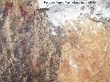 Pinturas rupestres de la Cueva de los Soles Abside IV. Debajo del Sol expoliado
