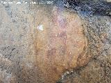 Pinturas rupestres de la Cueva de los Soles Abside V. Restos