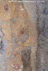 Pinturas rupestres de la Cueva de los Soles Abside VI. Puntos