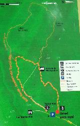 Torcal de Antequera. Ruta Verde. Mapa