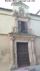 Palacio de los Marqueses de Cartagena. Portada
