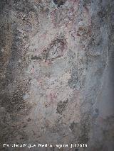 Pinturas rupestres de la Cueva Secreta Grupo II. Debajo del antropomorfo gigante