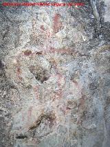 Pinturas rupestres de la Cueva Secreta Grupo II. Antropomorfo gigante
