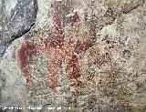 Pinturas rupestres de la Cueva Secreta Grupo I. Pectiniforme
