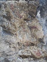 Pinturas rupestres de la Cueva Secreta Grupo IV. Restos de pintura