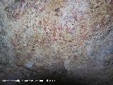 Pinturas rupestres de la Cueva Secreta Grupo III. Restos de pintura