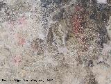 Pinturas rupestres de la Cueva Secreta Grupo V. Restos