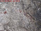Pinturas rupestres de la Cueva Secreta Grupo V. Punto y barra