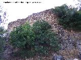 Muralla de la aldea medieval de La Espinareda. Lienzo de mampostera