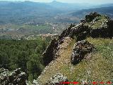 Castillo de la Yedra. Vistas hacia Torres de Albanchez